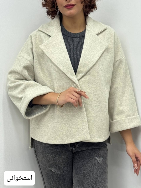 پالتو آستین پاکتی تک دکمه