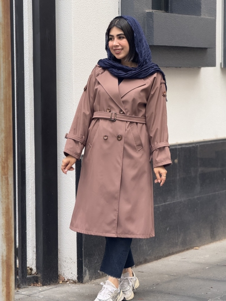 بارانی بلند سانتانا سرشانه پاگن