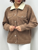 کت بوفالو مخمل کبریتی