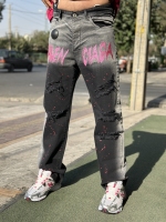 شلوار بگ گلدوزی بالنسیاگا