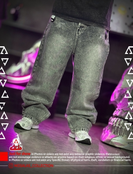 شلوار بگ جین ساده یکسال ضمانت