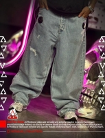 شلوار بگ جین ساده یکسال ضمانت