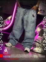 شلوار بگ جین ساده یکسال ضمانت