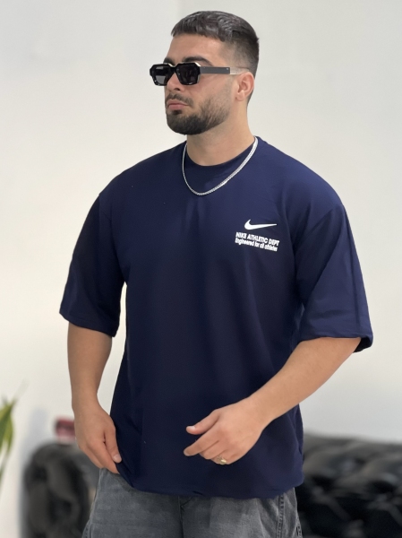 تیشرت 2نخ Nike سرمه ای