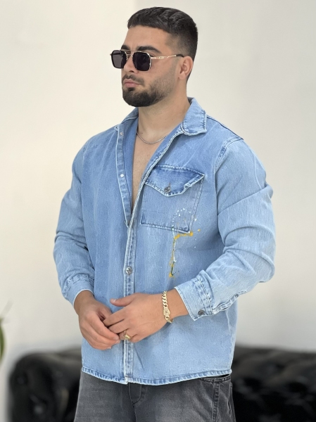 پیراهن جین ZARA یخی رنگی