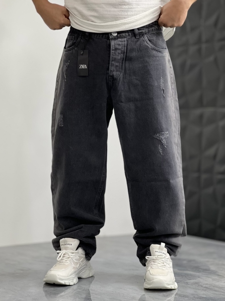 بگ جین ZARA کد 606 B بغل سایه