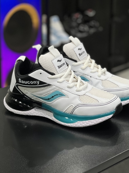 کتونی Sacony سفید مشکی 228