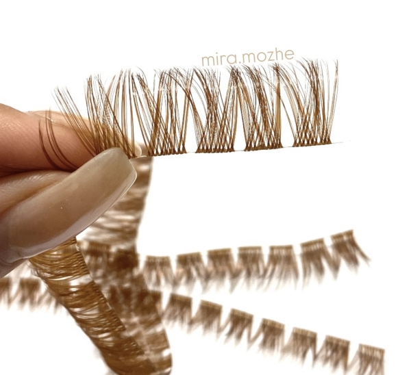 مژه ریسه ای عسلی