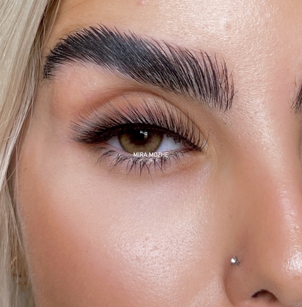 مژه یکسره روسی حالت دار گرد