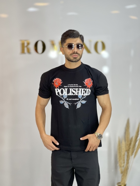 تیشرت گل رز Ph مشکی