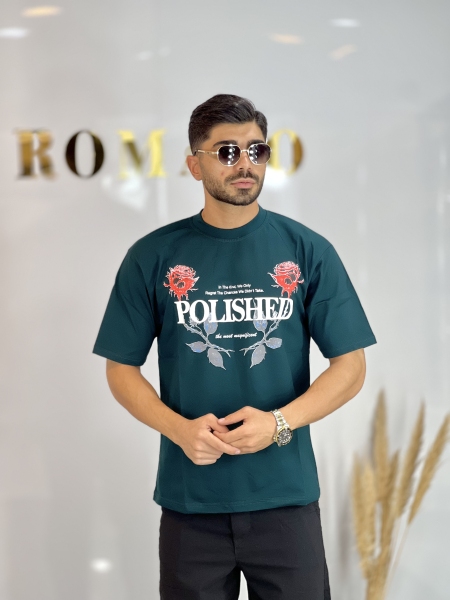 تیشرت گل رز Ph سبز
