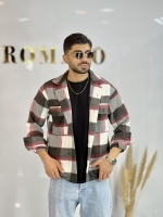 کت پشمی 800 گرمی im سفید قرمز