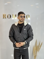 سویشرت بادگیر داخل خز Nazari مشکی