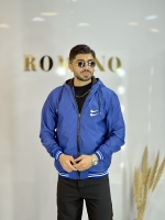 سویشرت بادگیر داخل خز Nazari آبی شالی