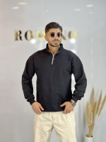 دورس نیم زیپ ساده Emsie مشکی