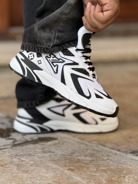 کتونی لوییز ویتون سفید مشکی