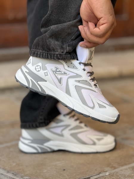 کتونی لوییز ویتون طوسی سفید