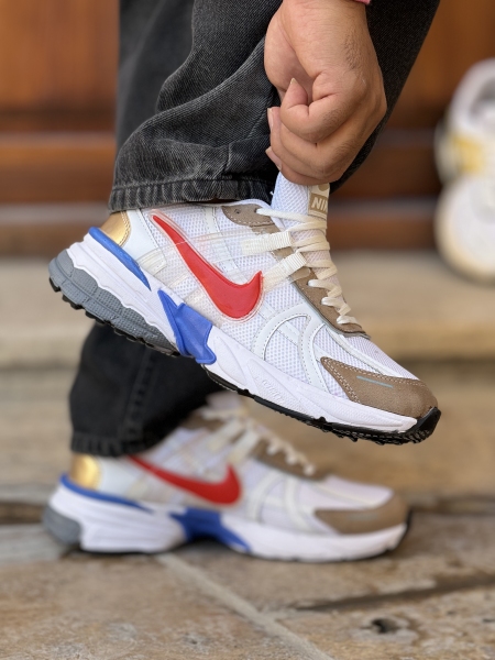 کتونی نایک v2k سفید آبی قرمز