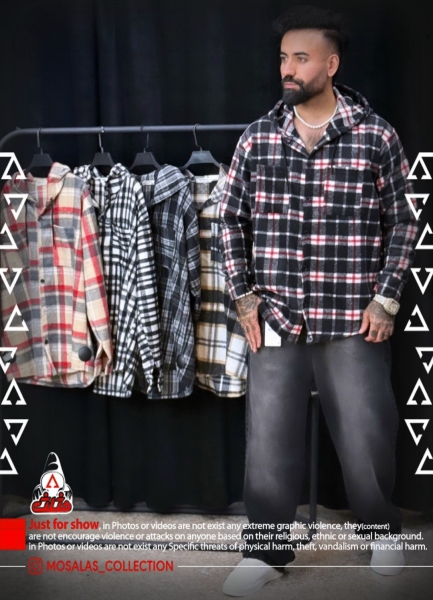 پیراهن پشمی 4 خونه یکسال ضمانت