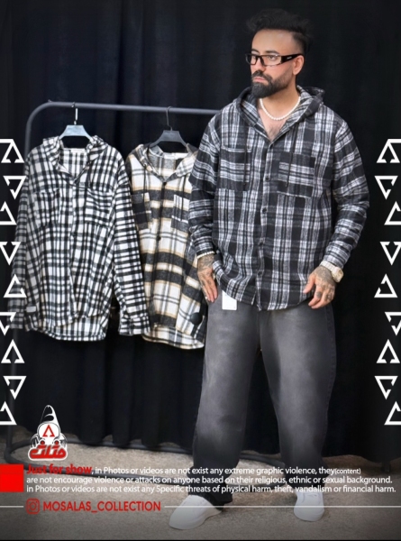 پیراهن 4 خونه پشمی یکسال ضمانت