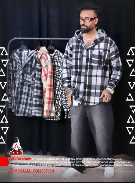 پیراهن 4 خونه پشمی یکسال ضمانت