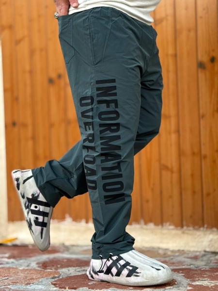 شلوار شمعی INFORMATION سبز دودی