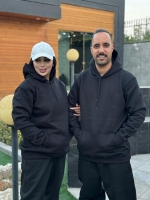 هودی بیسیک داخل کرکی مشکی