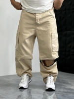 کارگو شلوارک شو ZARA کرم