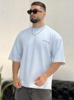 تیشرت 2نخ LIFE آسمانی