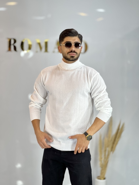 بافت یقه اسکی iman سفید