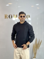 هودی ساده سه نخ پنبه Vip مشکی