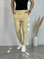 شلوار مام فیت کلاسیک Nm کرمی