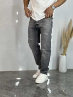 شلوار مام فیت جین Zara طوسی کد 205