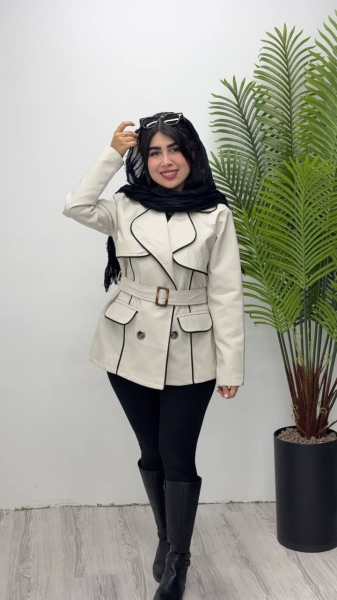 کت مغزی دوزی جلیقه دار