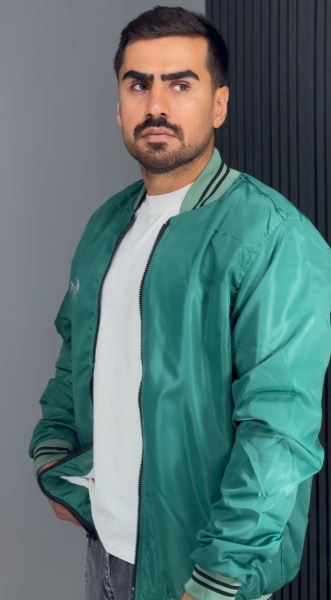 بادگیر داخل خز سبز خلبانی