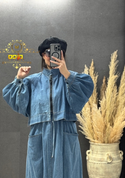 مانتو دو تیکه جین