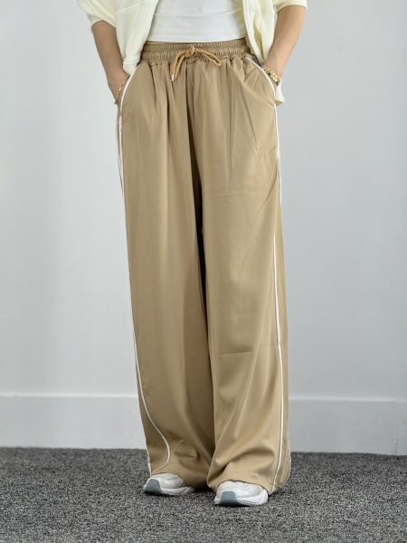 اسلش بگ زنانه پارچه غواصی ایشو (کرم)