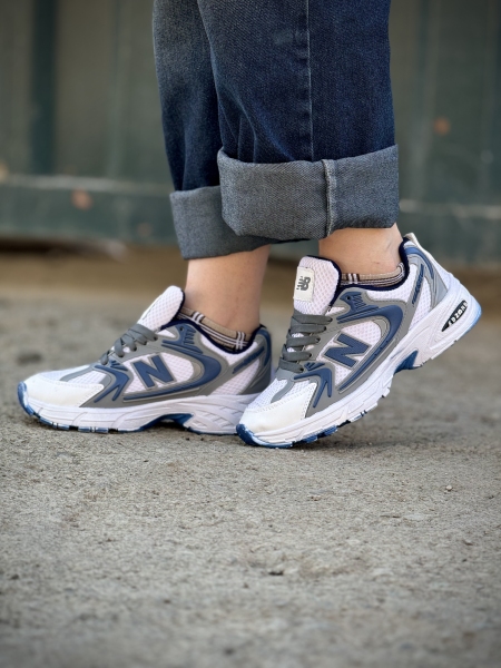 کتونی نیوبالانس 530 سفید طوسی سرمه ای