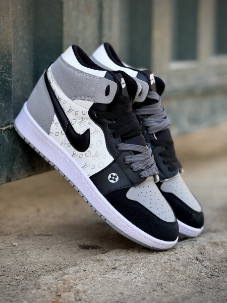 کتونی جردن وان LV مشکی طوسی سفید