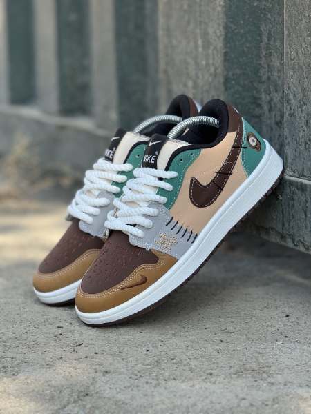 کتونی نایک وودو کرم طوسی سبز