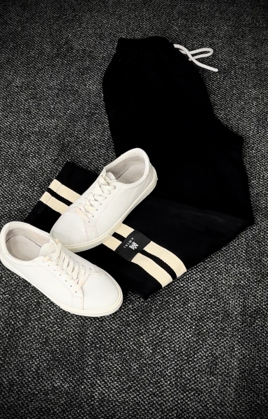 شلوار اسلش بگ استایل گلکسی مردانه مشکی