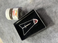 پلاک زنجیر قلب و شمشیر (ست زنجیر)