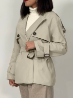 ترنچ کت استردار کتان زارا