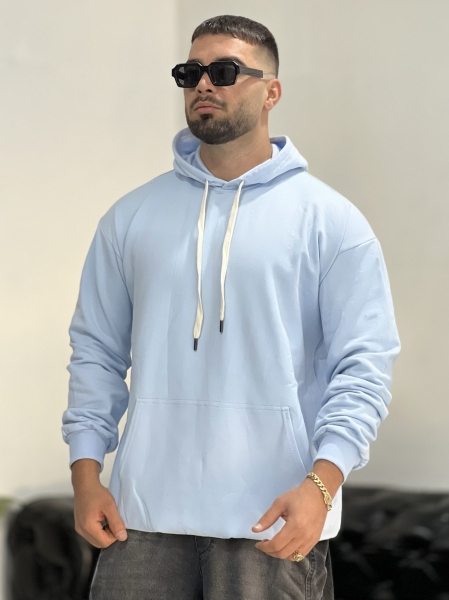 هودی 3نخ پنبه RIKO آسمانی 799