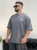تیشرت 2نخ Jordan خاکستری