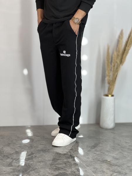 شلوار بگ گلکسی دو نوار مغزی بالن Baln مشکی