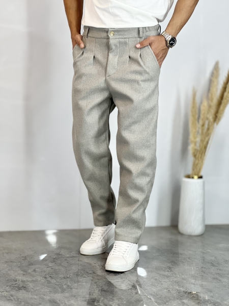 شلوار مام پاییزه فوتر P طوسی