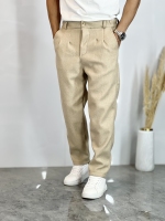 شلوار مام پاییزه فوتر P کرمی