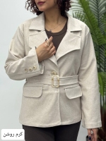 کت تک دکمه یقه دار vi..