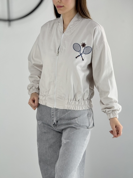 بامبر جکت زنانه صدفی